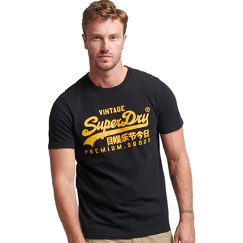 Vêtements Homme T-shirts manches courtes Superdry Vintage Heritage Noir