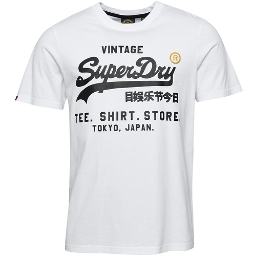 Vêtements Homme T-shirts manches courtes Superdry classique Vintage Logo Store Blanc