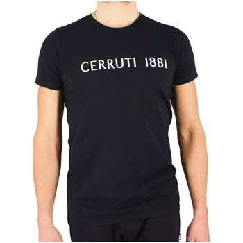 Vêtements Homme T-shirts nsw manches courtes Cerruti 1881 Bozen Noir