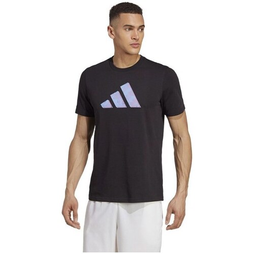 Vêtements Homme T-shirts manches courtes adidas Originals Tennis AO Graphic Tee Noir