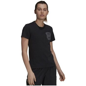 Vêtements Femme T-shirts manches courtes adidas Originals TX Pocket Noir