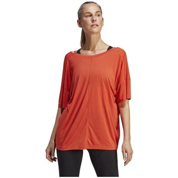 Vêtements Femme T-shirts manches courtes gazelle adidas Originals Yoga Studio Orange