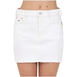 Vêtements Femme Jupes Tommy Jeans Jupe en jean  Ref 59360 1CE Blanc Blanc