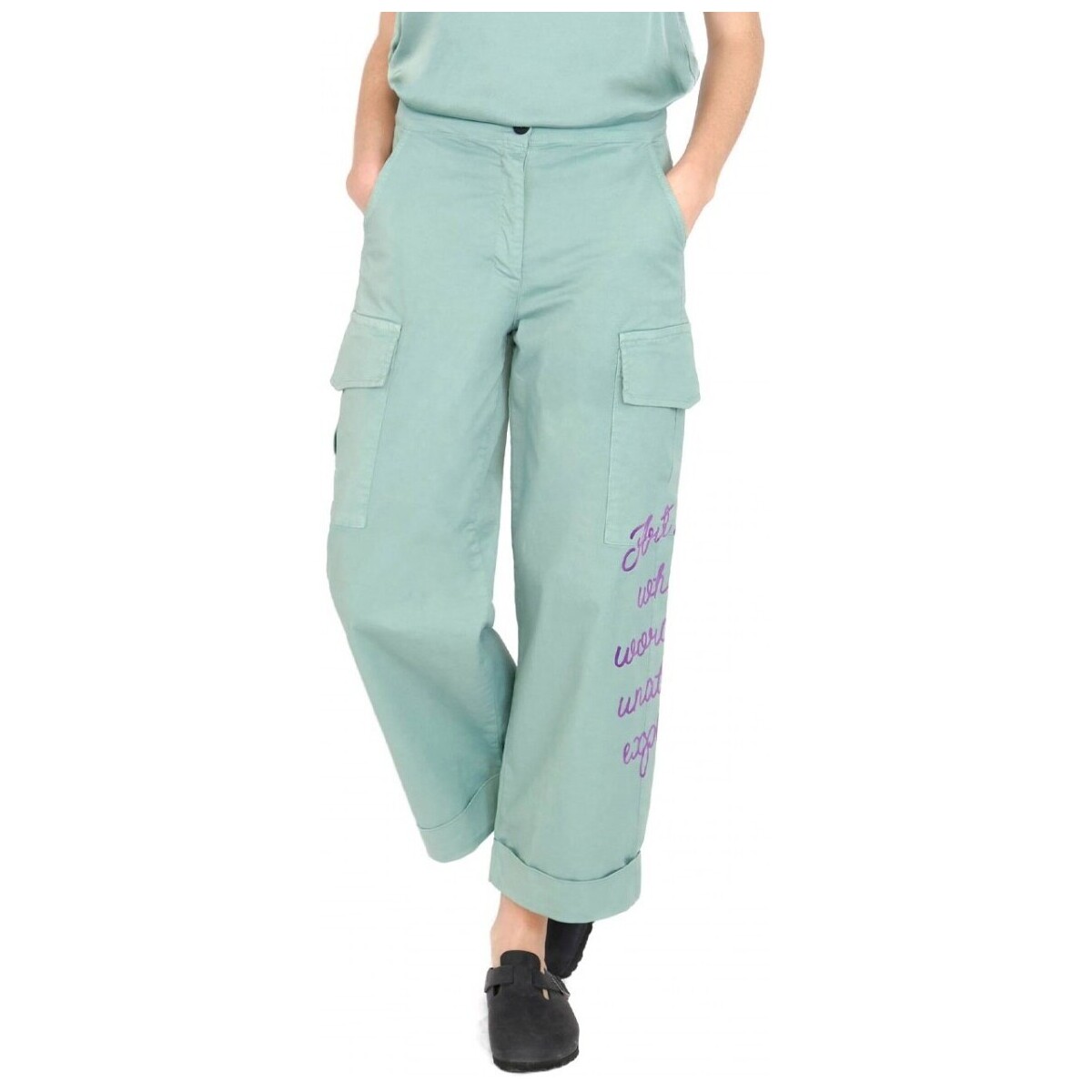 Vêtements Femme Jeans Ko Samui Tailors Pantalon Cargo Relief Beige