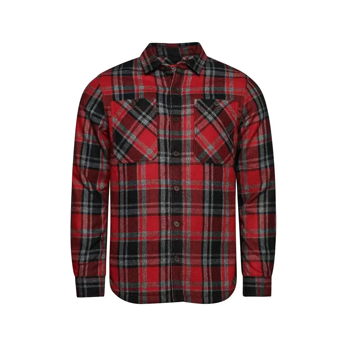 Vêtements Homme T-shirts manches longues Superdry matelassée Merchant Store Rouge