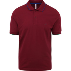 Vêtements Homme Polo Ralph Lauren T-Shirts für Jungen Sun68 Polo Petites Rayures Bordeaux Bordeaux