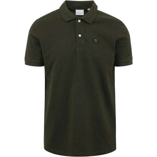 Vêtements Homme T-shirts & Polos Knowledge Cotton Apparel Polo Vert Foncé Vert