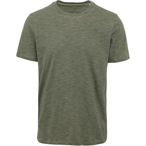 Vêtements Homme T-shirts & Polos Knowledge Cotton Apparel T-shirt Rayures Vert Vert