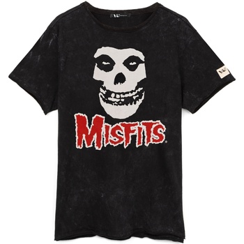 Vêtements T-shirts manches longues Misfits  Noir