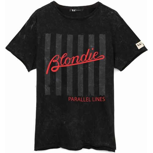 Vêtements T-shirts manches longues Blondie Parallel Lines Noir