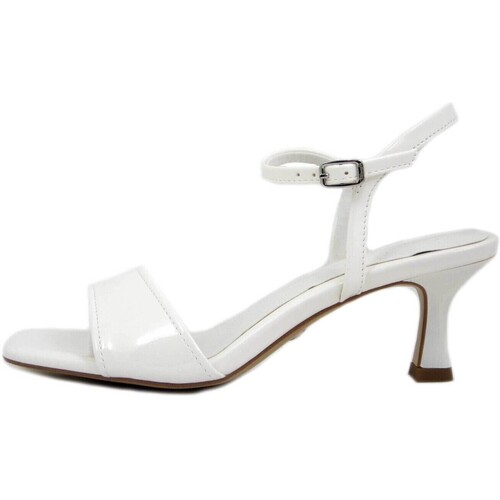 Chaussures Femme Sandales et Nu-pieds Tamaris Femme Chaussures, Sandales, Faux Cuir Brillant-28011 Blanc