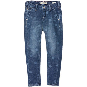 Vêtements Fille Jeans droit Chemise Imprimée Marron 135490-1C Bleu