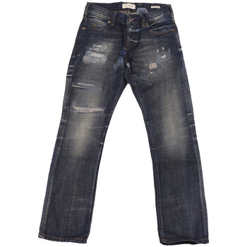 Vêtements Garçon Jeans droit Hooded Puffer Jacket 134535-1I Bleu