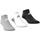 Sous-vêtements Chaussettes zapatillas adidas Originals 3PP Mix Noir, Gris, Blanc
