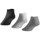 Sous-vêtements Chaussettes zapatillas adidas Originals 3PP Mix Noir, Gris, Blanc