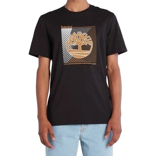 Vêtements Homme T-shirts manches courtes Timberland SS Logo Graphic Noir