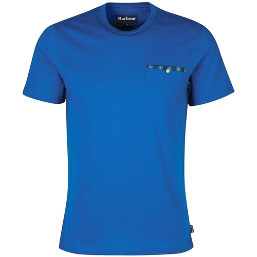 Vêtements Homme Serviettes et gants de toilette Barbour Tayside T-Shirt - Monaco Blue Bleu