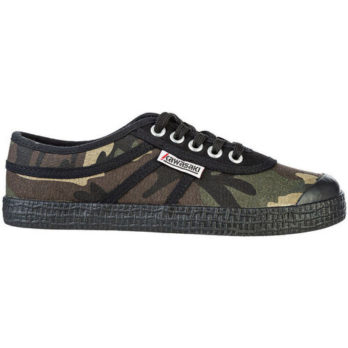 Chaussures Homme Baskets mode Kawasaki Camo Canvas Shoe Black K202417 3038 Olive Night Multicolore