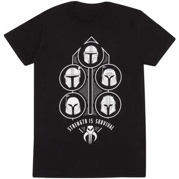 Vêtements T-shirts manches longues Star Wars: The Mandalorian First Trip Out Noir