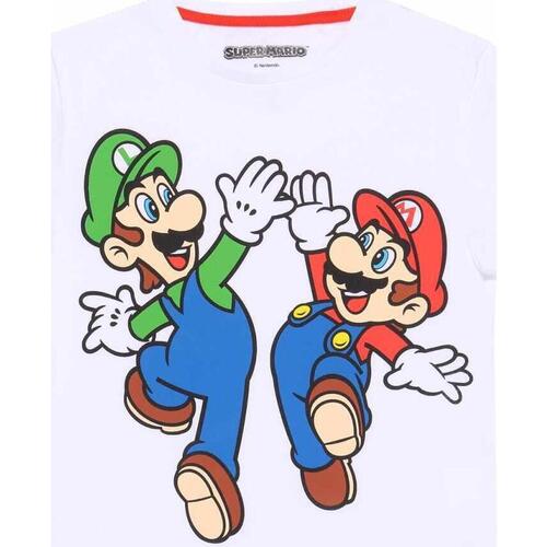 Vêtements Enfant Regarde Le Ciel Super Mario  Blanc