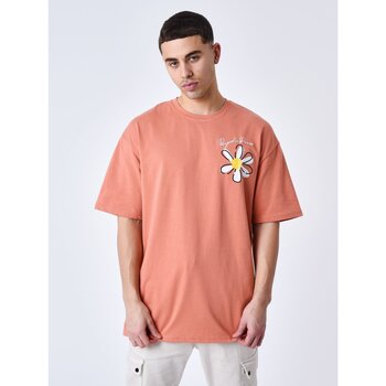 Vêtements T-shirts & Polos Project X Paris Cotton Rich Half Zip Long Sleeve Hoodie Orange