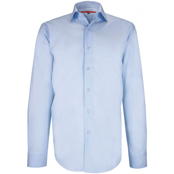 Vêtements Homme Chemises manches longues Andrew Mc Allister chemise coupe droite premium workin bleu Bleu