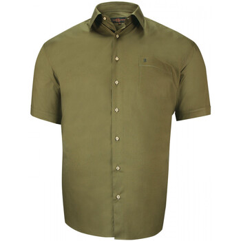 Vêtements Homme Chemises manches courtes Doublissimo chemisette forte taille unie primino vert Vert