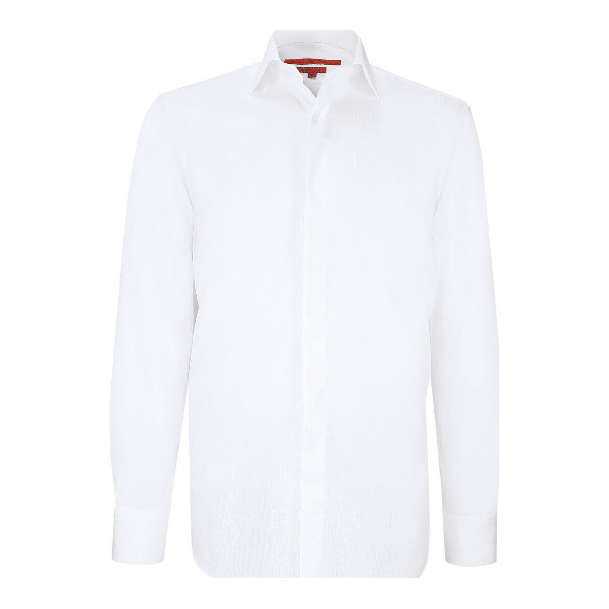 Vêtements Homme Chemises manches longues Andrew Mc Allister chemise ceremonie tissu armure ceremony blanc Blanc
