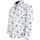 Vêtements Homme Chemises manches longues Doublissimo chemise forte taille tissus a motifs floreale blanc Blanc