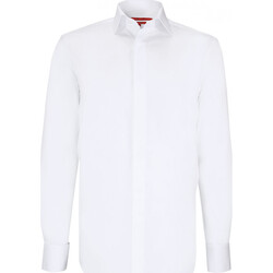 Vêtements Homme Chemises manches longues Andrew Mc Allister chemise ceremonie mousquetaire match blanc Blanc