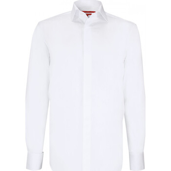 Vêtements Homme Chemises manches longues Andrew Mc Allister chemise ceremonie mousquetaire match blanc Blanc