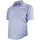 Vêtements Homme Chemises manches courtes Doublissimo chemisette forte taille motifs a carreaux vichini bleu Bleu