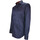 Vêtements Homme Chemises manches longues Andrew Mc Allister chemise cintree tissu a motifs party bleu Bleu