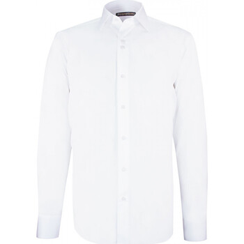 Vêtements Homme Chemises manches longues Emporio Balzani chemise classique coupe droite clamica blanc Blanc