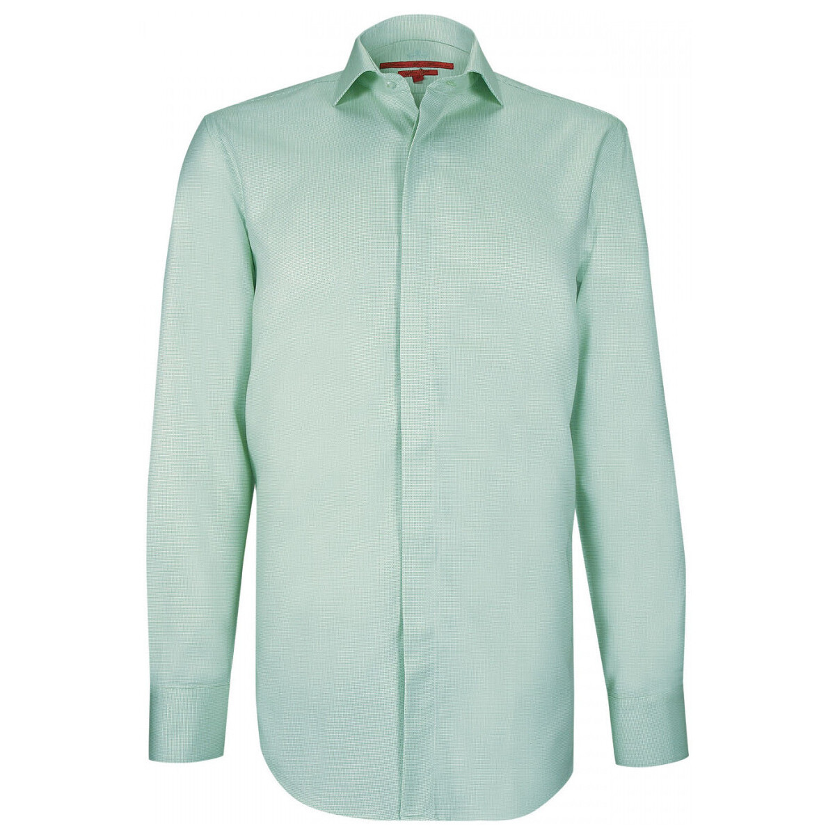 Vêtements Homme Chemises manches longues Andrew Mc Allister chemise gorge cachee tissu armure classgreen vert Vert