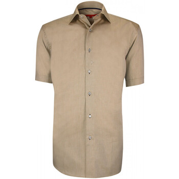 Vêtements Homme Chemises manches courtes Andrew Mc Allister chemisette classique coupe droite shtraight beige Beige