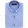 Vêtements Homme Chemises manches courtes Emporio Balzani chemisette lin classique coupe droite olino bleu Bleu