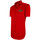 Vêtements Homme Chemises manches courtes Emporio Balzani chemisette brodee coupe cintree exclusivo rouge Rouge