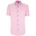 Vêtements Homme Chemises manches courtes Emporio Balzani chemisette lin classique coupe droite olina rose Rose