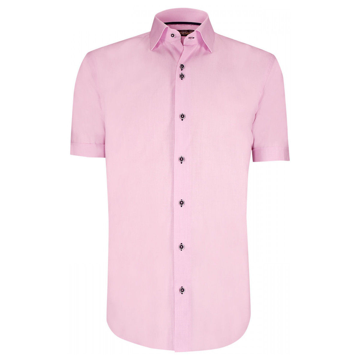 Vêtements Homme Chemises manches courtes Emporio Balzani chemisette lin classique coupe droite olina rose Rose