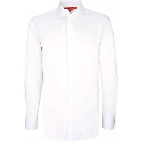 Vêtements Homme Chemises manches longues Andrew Mc Allister chemise gorge cachee mode luke blanc Blanc