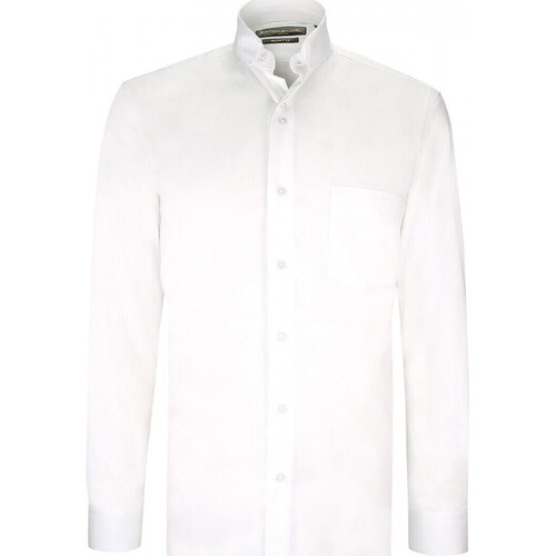 Vêtements Homme Chemises manches longues Emporio Balzani chemise mode col cousu nino blanc Blanc