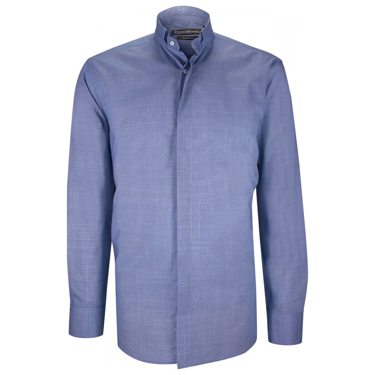 Vêtements Homme Chemises manches longues Emporio Balzani chemise mode col cousu mao a motifs milo bleu Bleu