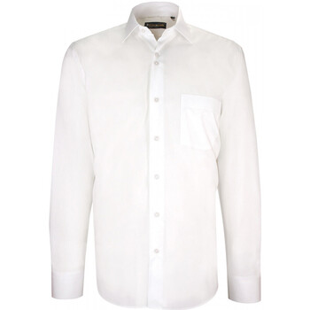 Vêtements Homme Chemises manches longues Emporio Balzani chemise classique business amos blanc Blanc