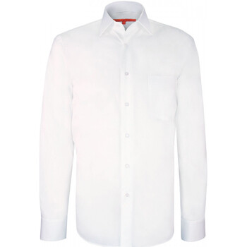 Vêtements Homme Chemises manches longues Andrew Mc Allister chemise business coupe droite gavin blanc Blanc