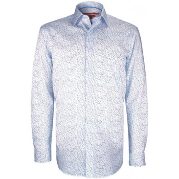 Vêtements Homme Chemises manches longues Andrew Mc Allister chemise liberty gorge cachee mode dylan blanc Blanc