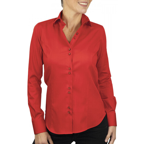 Vêtements Femme Chemises / Chemisiers Andrew Mc Allister chemise femme unie cassy rouge Rouge