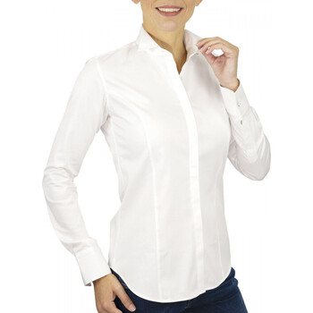 Vêtements Femme Chemises / Chemisiers Andrew Mc Allister chemise femme col casse col casse blanc Blanc