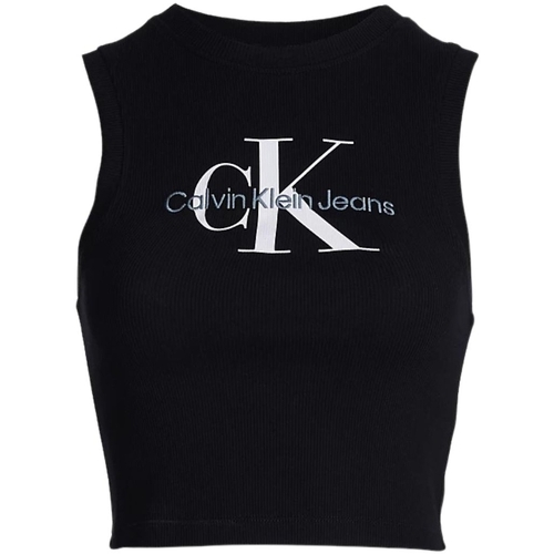 Vêtements Femme T-shirts & Polos Calvin Klein Jeans Debardeur femme  Ref 59648 Noir Noir