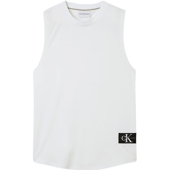 Vêtements Homme T-shirts & Polos Calvin Klein Jeans Debardeur homme  Ref 59649 Blanc Blanc